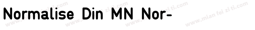 Normalise Din MN Nor字体转换